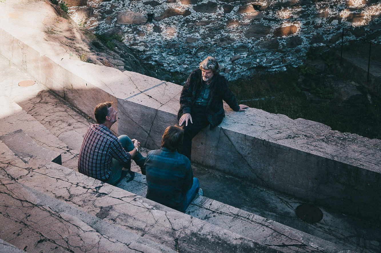 Reinhold Messner im Interview mit Jens Vögele und André Schmidt